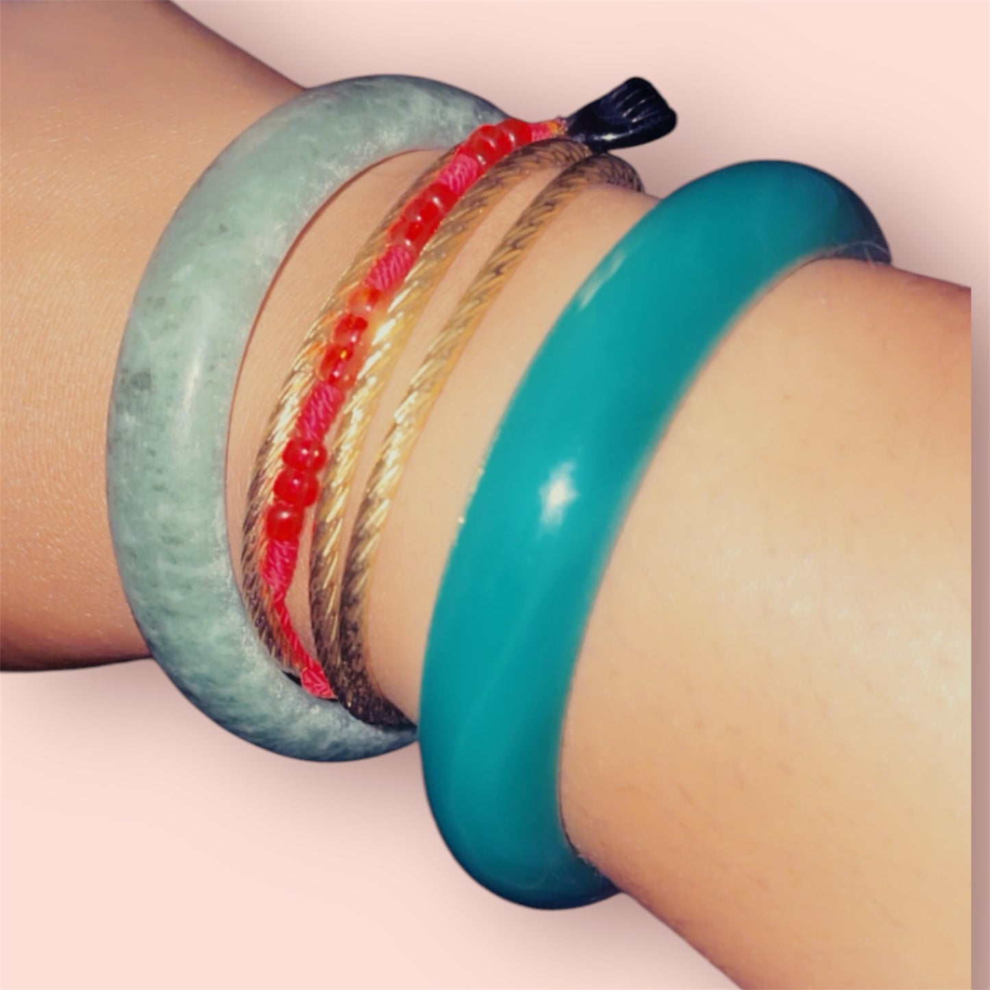 Organic Jade bangle